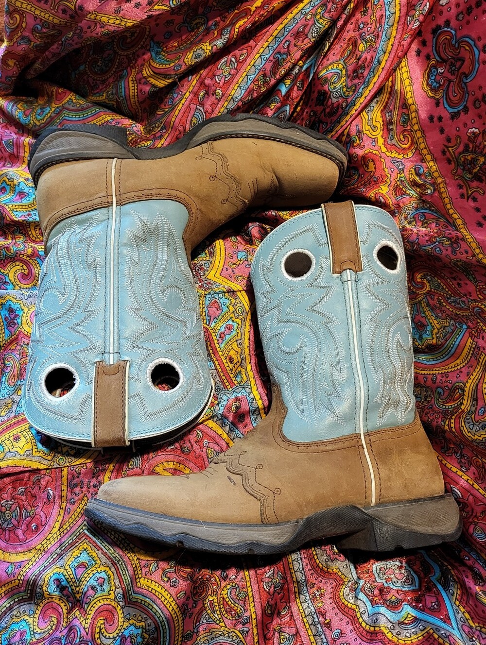Durango Lady Rebel Western Boots Square Toe Women's Size 8.5 Cowboy